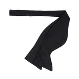 Serà Fine Silk Self-Tie Silk Butterfly Bow Tie / Black
