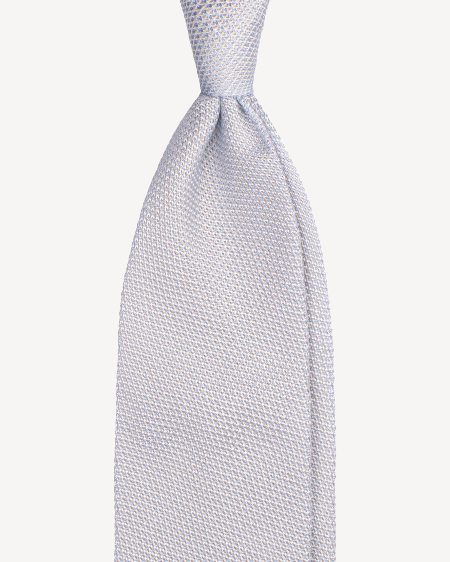 Viola Milano Grenadine Garza Fina Unlined Silk Tie / Ice Blue