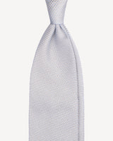 Viola Milano Grenadine Garza Fina Unlined Silk Tie / Ice Blue