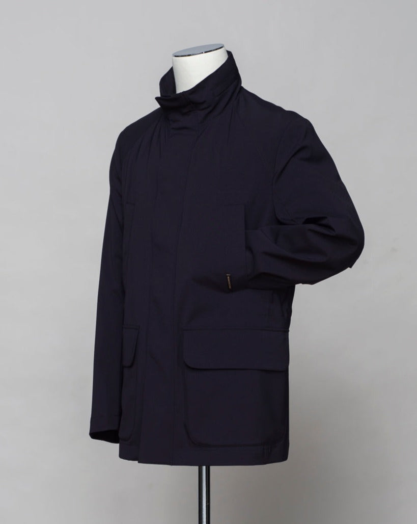 <ul> <li>Outer fabric: 91% Polyester 9% Polyurethane</li> <li>Lining: 100% Polyamide</li> <li>Color: Navy / 89</li> <li>Article: S06MUC781</li> </ul>