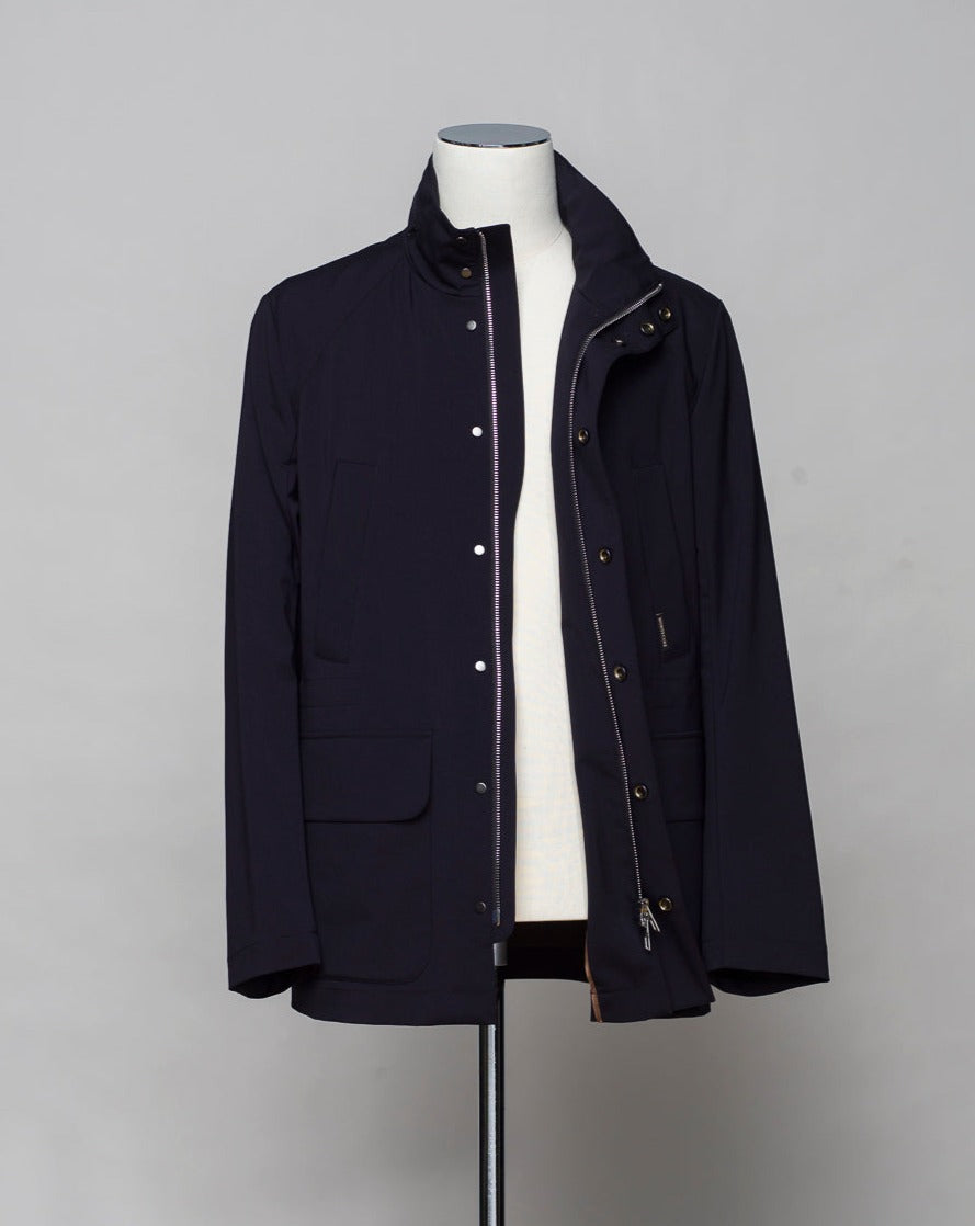 <ul> <li>Outer fabric: 91% Polyester 9% Polyurethane</li> <li>Lining: 100% Polyamide</li> <li>Color: Navy / 89</li> <li>Article: S06MUC781</li> </ul>