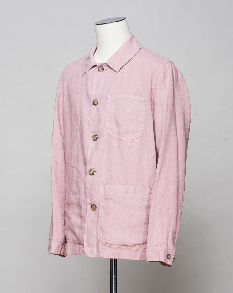 <ul> <li data-mce-fragment="1">Shirt Jacket, aka. Shacket</li> <li data-mce-fragment="1">Composition: 100% Linen</li> <li data-mce-fragment="1">Garment dyed</li> <li data-mce-fragment="1">Article: 2457300</li> <li data-mce-fragment="1">Model: Jacket (Constantin)</li> <li data-mce-fragment="1">Color: 82 / Dusty Rosa</li> <li data-mce-fragment="1">3 patch pockets</li> <li data-mce-fragment="1">Made in Italy Altea Linen Shirt Jacket / Rosa</li> </ul>