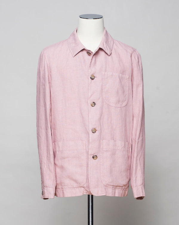 <ul> <li data-mce-fragment="1">Shirt Jacket, aka. Shacket</li> <li data-mce-fragment="1">Composition: 100% Linen</li> <li data-mce-fragment="1">Garment dyed</li> <li data-mce-fragment="1">Article: 2457300</li> <li data-mce-fragment="1">Model: Jacket (Constantin)</li> <li data-mce-fragment="1">Color: 82 / Dusty Rosa</li> <li data-mce-fragment="1">3 patch pockets</li> <li data-mce-fragment="1">Made in Italy Altea Linen Shirt Jacket / Rosa</li> </ul>