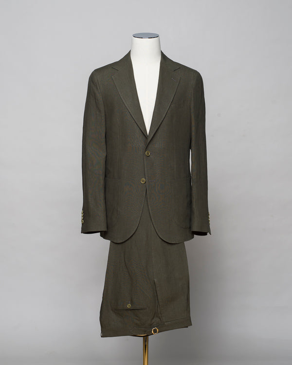 Gaiola Linen Suit / Dark Green