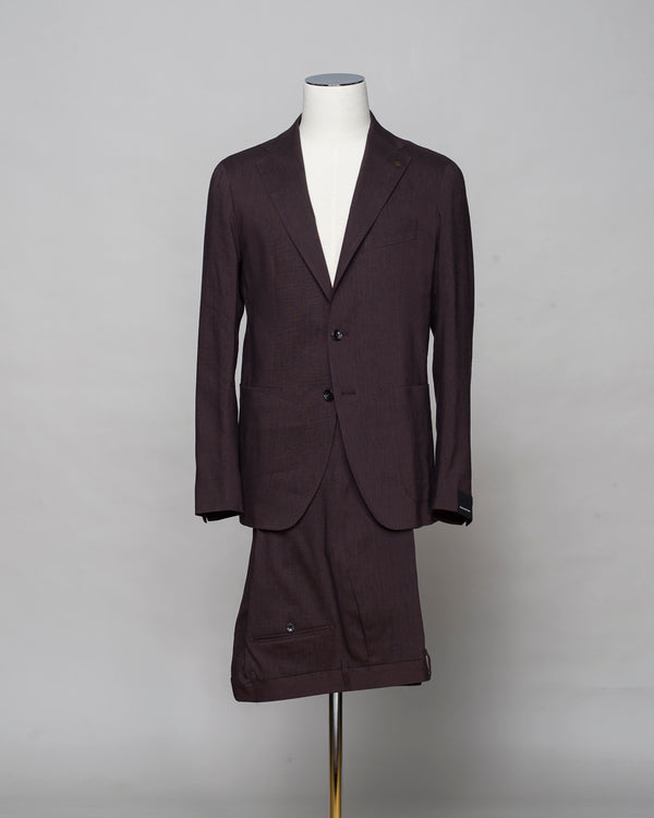 Tagliatore Linen & Wool Suit / Dark Brown