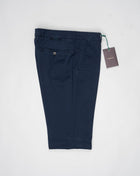 <div> <div>Berwich Morello with a little silk added to the fabric for a soft and luxurious touch.</div> <div>Great summer chinos. </div> </div> <ul> <li>Composition: 88% Cotton 10% Silk 2% Elastan</li> <li>Model: Morello-GD (Garment dyed)</li> <li>Article: tf0599x</li> <li>Color: Navy</li> <li>Made in Martina Franca, Italy</li> </ul>