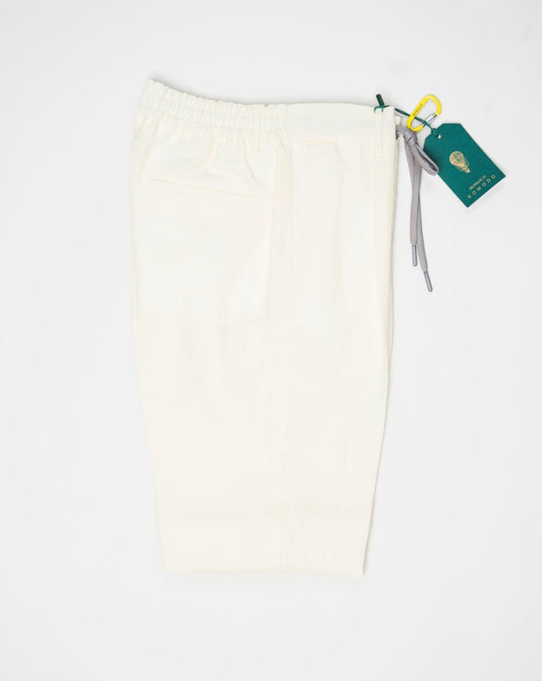 <ul> <li>Model: Spiaggia 1p</li> <li>100% Linen</li> <li>Color: Oyster</li> <li>Made in Martina Franca, Puglia, Italy Berwich Spiaggia Drawstring Linen Trousers / Oyster</li> </ul>