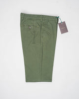 Model: Morello GD. Article: xgab. Composition: 98% Cotton, 2% Elastane. Color: Militare. Made in Martina Franca, Italy