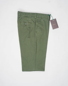 Model: Morello GD. Article: xgab. Composition: 98% Cotton, 2% Elastane. Color: Militare. Made in Martina Franca, Italy