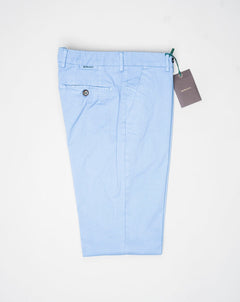 Model: Morello GD. Article: xgab. Composition: 98% Cotton, 2% Elastane. Color: Azzurro. Made in Martina Franca, Italy