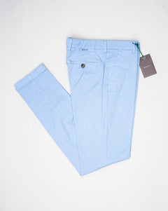 Model: Morello GD. Article: xgab. Composition: 98% Cotton, 2% Elastane. Color: Azzurro. Made in Martina Franca, Italy