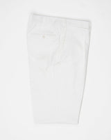 Composition: 98% Cotton 2% Lyocell. Model: B1P. Article: TP00810. Color: 8000 / White De Petrillo Cotton Trousers / White