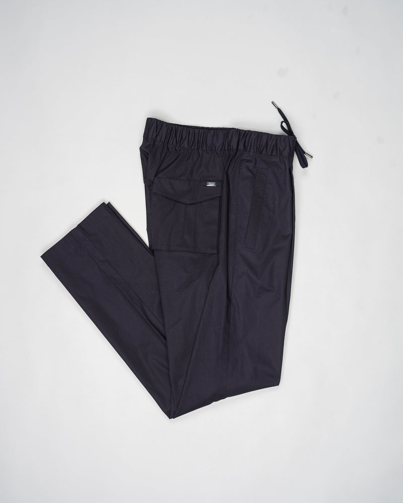 Herno Light Cotton Stretch Trousers / Navy