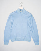 Gran Sasso Sauma 20th Anniversary Vintage Merino Full-Zip / Light Blue