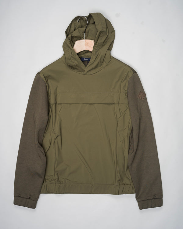 Herno Tech Hoodie / Light Military