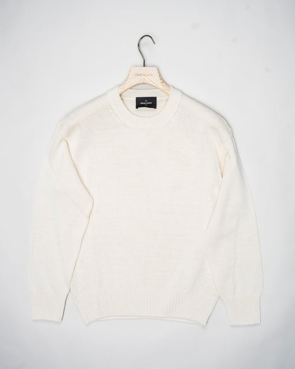 Gran Sasso Heavy Cotton Knit / Off White