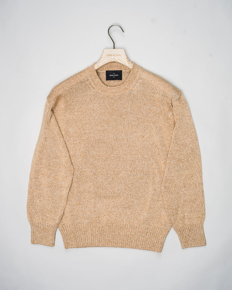 Gran Sasso Heavy Cotton Knit / Beige Melange