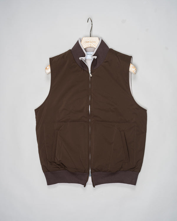 Gran Sasso Zipped Vest / Brown