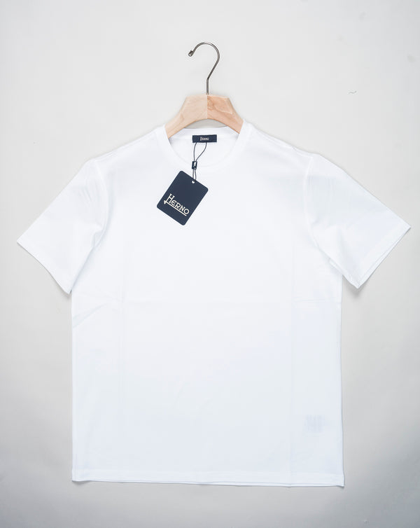 Herno Superfine Cotton Stretch T-Shirt / White