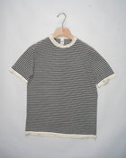 <div>G.R.P. striped linen t-shirt.</div> <ul> <li>Composition: 100% Linen</li> <li>Article: PLR 100</li> <li>Short Sleeve</li> <li>Color: Ecru & Blue</li> <li>Crewneck </li> </ul>