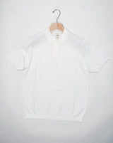 Short sleeve polo shirt in cotton from G.R.P. Firenze. Composition: 100% Cotton. Short Sleeves. Article: TEC 11. Color: Ecru