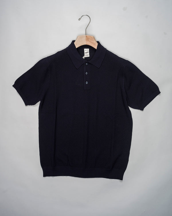 <div><meta charset="utf-8"> <span>Short sleeve polo shirt in cotton from G.R.P. Firenze.</span></div> <ul> <li>Composition: 100% Cotton</li> <li>Short Sleeves</li> <li>Article: TEC 11</li> <li>Color: Dark Navy</li> </ul>