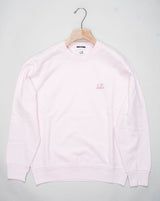 <ul> <li>Article: 16CMSS098B 110044R</li> <li>Composition: 100% Cotton</li> <li>Color: 501 / Heavenly Pink</li> <li>Resist dyed C.P. Company Diagonal Fleece Sweatshirt / Heavenly Pink</li> </ul>