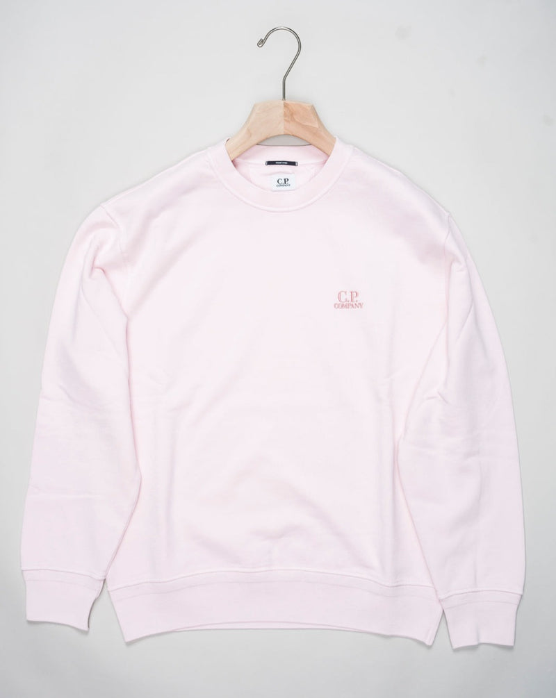 <ul> <li>Article: 16CMSS098B 110044R</li> <li>Composition: 100% Cotton</li> <li>Color: 501 / Heavenly Pink</li> <li>Resist dyed C.P. Company Diagonal Fleece Sweatshirt / Heavenly Pink</li> </ul>