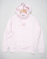 <ul> <li>Article: 16CMSS099B 110044R</li> <li>Composition: 100% Cotton</li> <li>Color: 501 / Heavenly Pink</li> <li>Resist dyed C.P. Company Diagonal Fleece Hoodie / Heavenly Pink</li> </ul>