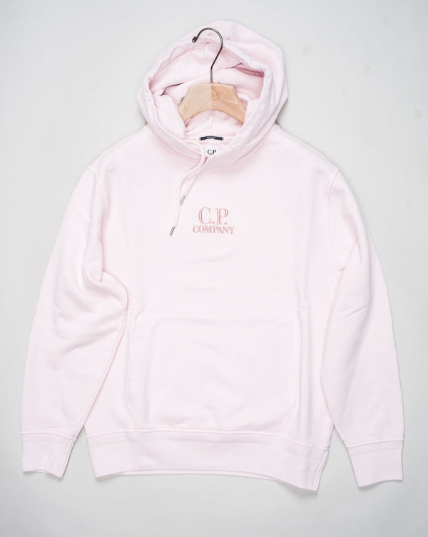 <ul> <li>Article: 16CMSS099B 110044R</li> <li>Composition: 100% Cotton</li> <li>Color: 501 / Heavenly Pink</li> <li>Resist dyed C.P. Company Diagonal Fleece Hoodie / Heavenly Pink</li> </ul>