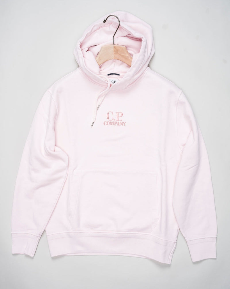 <ul> <li>Article: 16CMSS099B 110044R</li> <li>Composition: 100% Cotton</li> <li>Color: 501 / Heavenly Pink</li> <li>Resist dyed C.P. Company Diagonal Fleece Hoodie / Heavenly Pink</li> </ul>