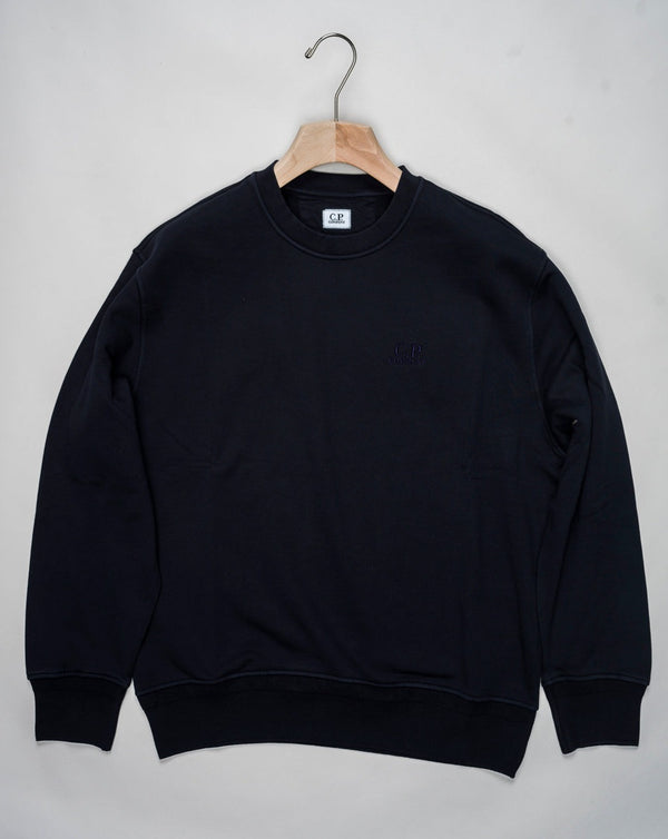 <ul> <li>Article: 16CMSS098B 110044G</li> <li>Composition: 100% Cotton</li> <li>Color: 888 / Total Eclipse</li> <li>Garment dyed C.P. Company Diagonal Fleece Sweatshirt / Total Eclipse</li> </ul>