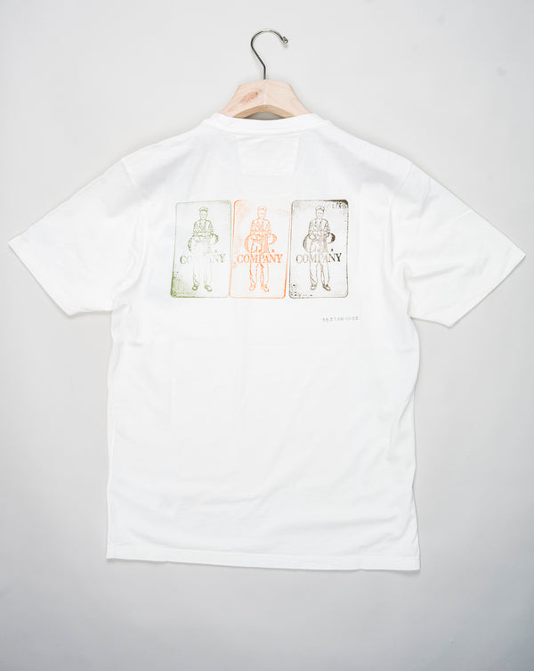 C.P. Company 24/1 Short Sleeve T-Shirt / Gauze White