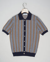 Composition: 100% Cotton
Color: 598 / Navy, Brown &amp; White
Article: 43118 / 20738
Made in Italy