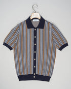 Composition: 100% Cotton
Color: 598 / Navy, Brown & White
Article: 43118 / 20738
Made in Italy