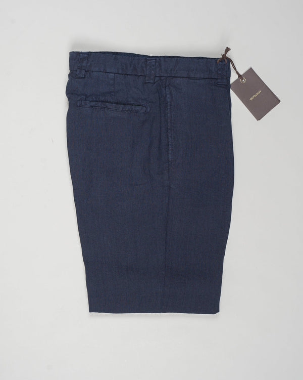 Composition: 100% Linen
Model: chiaia long-GD
Article: dg0270
Color: Indigo
Made in Martina France, Puglia, Italy Berwich Single Pleat Linen Trousers / Indigo