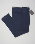 Composition: 100% Linen
Model: chiaia long-GD
Article: dg0270
Color: Indigo
Made in Martina France, Puglia, Italy Berwich Single Pleat Linen Trousers / Indigo