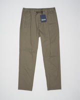 Herno Light Cotton Stretch Trousers / Military Green
