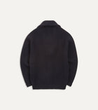 Drake's Lambswool Shawl Collar Cardigan / Navy