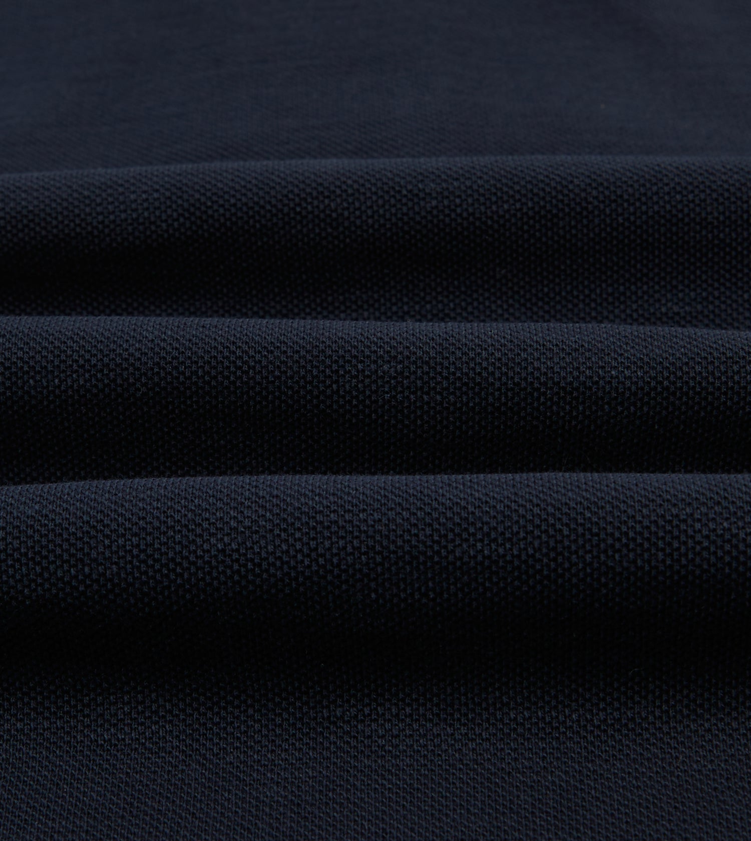 Drake's Pique Cotton Polo Shirt / Navy