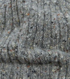 Drake's Donegal Ribbed Knit Beanie / Ramor Grey