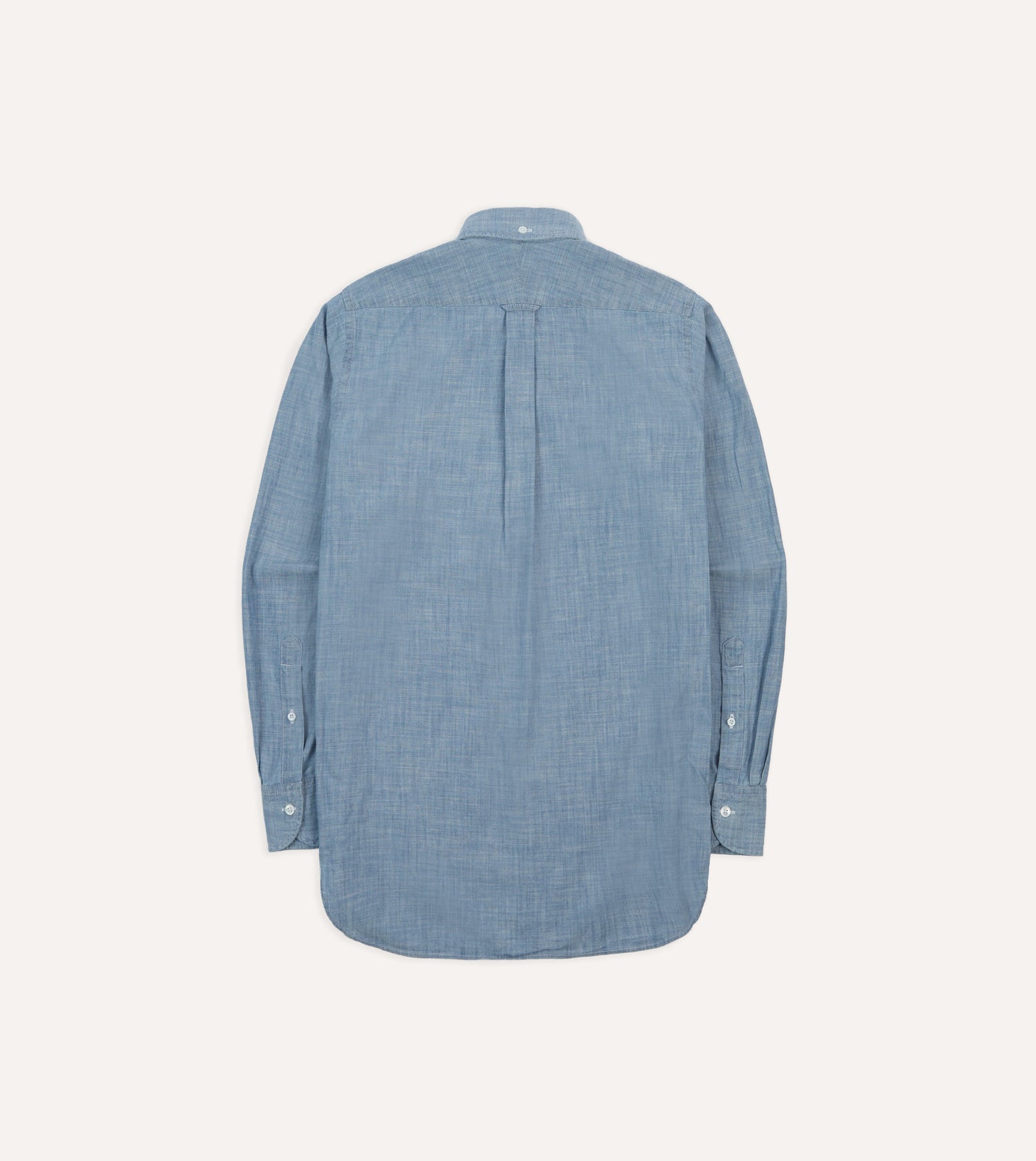 Drake's Chambray Button-Down Shirt / Bleach Blue