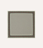 Drake's Vintage Pocket Square Silk / Ecru
