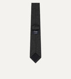 Drake's Pure Cashmere Solid Tipped Tie / Grey
