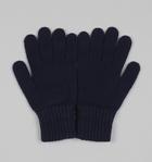 Drake´s Lambswool Knitted Gloves / Navy