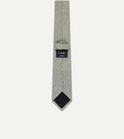 Drake's Pure Cashmere Solid Tipped Tie / Light Grey