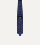 Drake's Medallion Silk Tie / Indigo