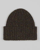 Drake's Donegal Ribbed Merino Beanie / Green