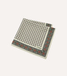 Drake's Vintage Pocket Square Silk / Ecru
