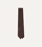 Drake's Mini Square Pattern Tie / Brown